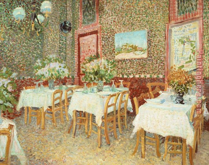 Vincent van Gogh Interior Of Restaurant